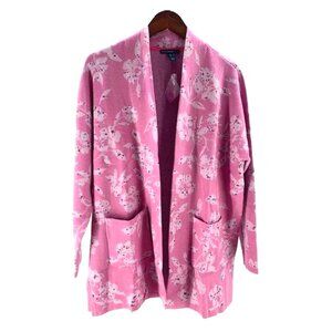 NWT - Isaac Mizrahi Live! True Denim Floral Jacquard Cardigan